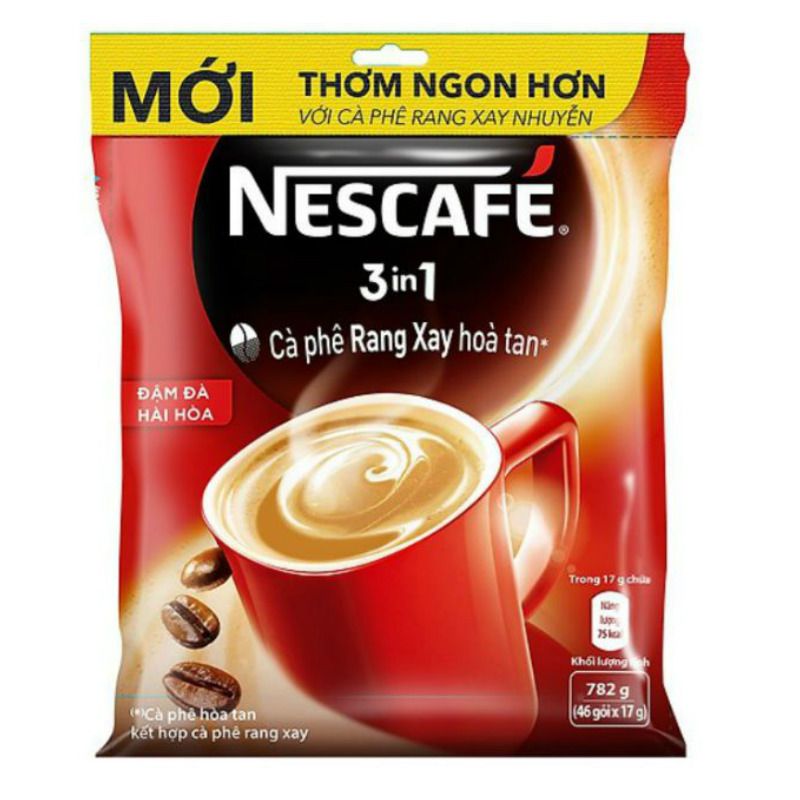 Nescafe 3In1 커피 믹스 진한 조화로운맛 782G (17G x 46개입)