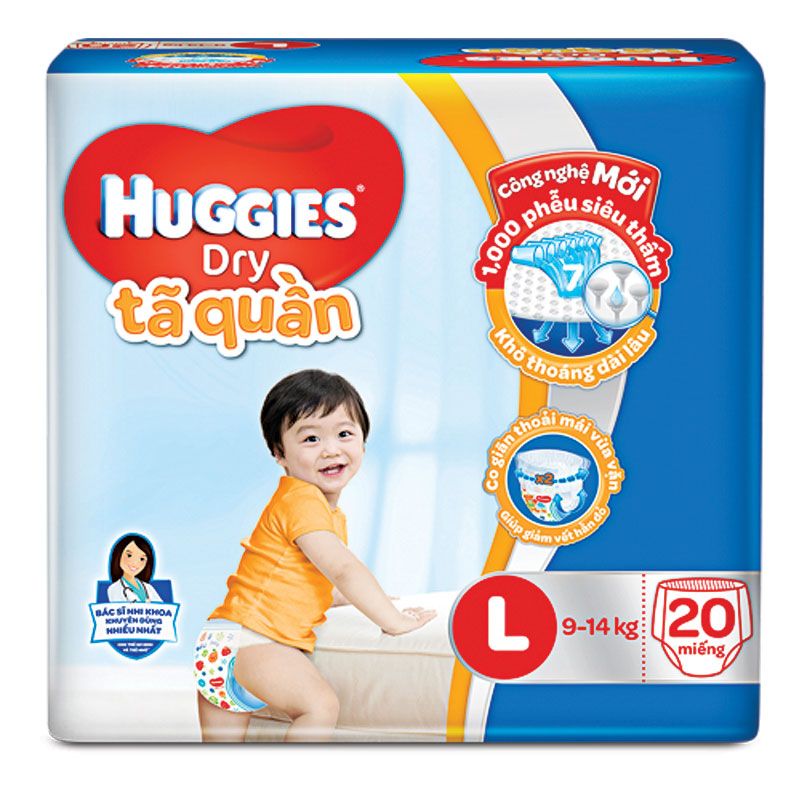 TQ HUGGIES DRY PANTS L20/8