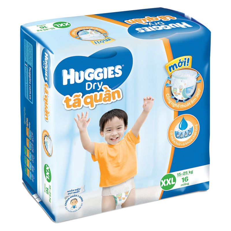 TQ HUGGIES DRY PANTS XXL16/8