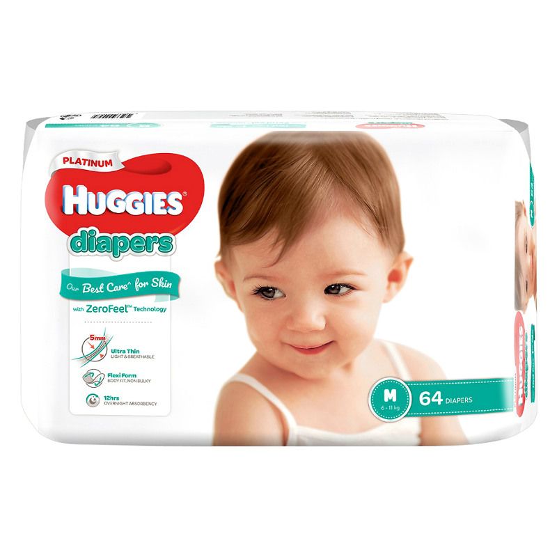 TD SCC HUGGIES PLATINUM M 64M