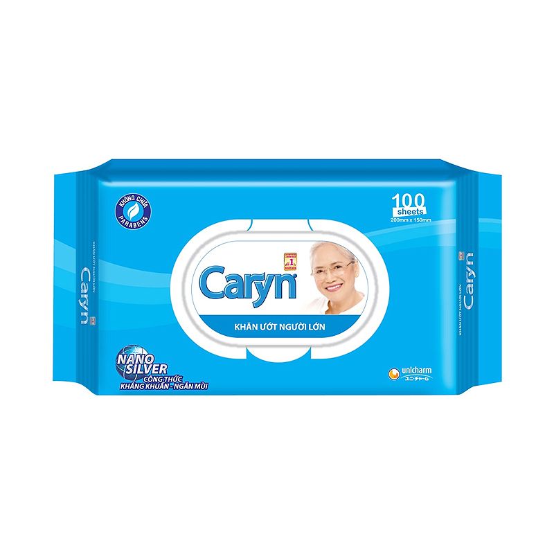 Caryn 성인용 물티슈 (100매)