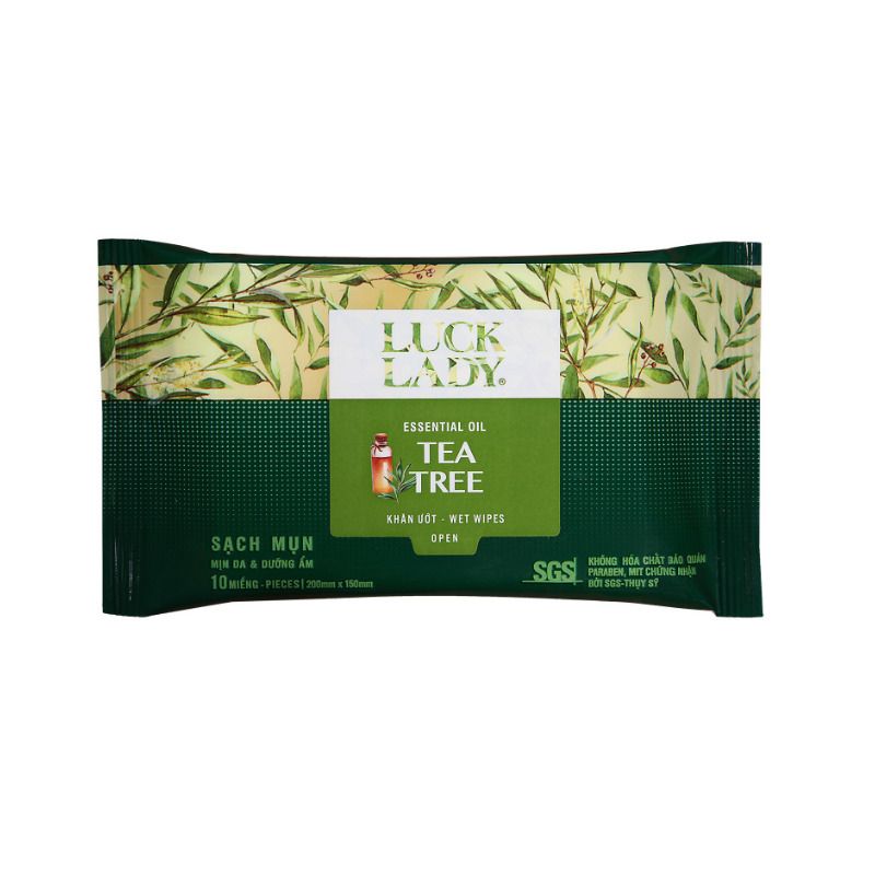 Luck Lady 티트리 물티슈 (10매)