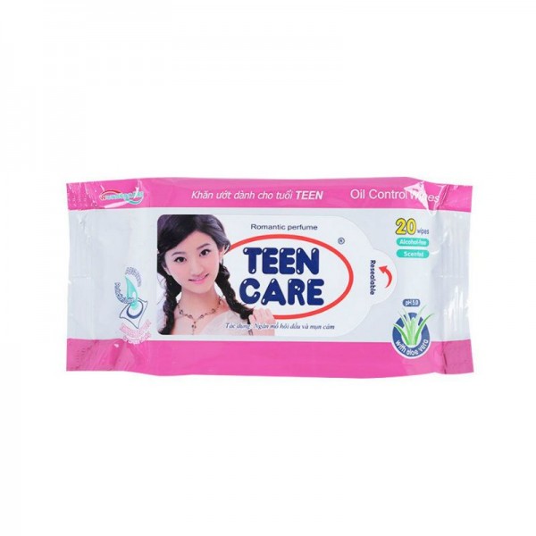 TEEN CARE 물티슈 로멘스틱 향기 20매