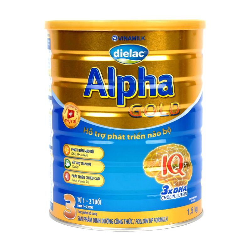 비나밀크 Dielac Alpha Gold 분유 3단계 1.5 KG