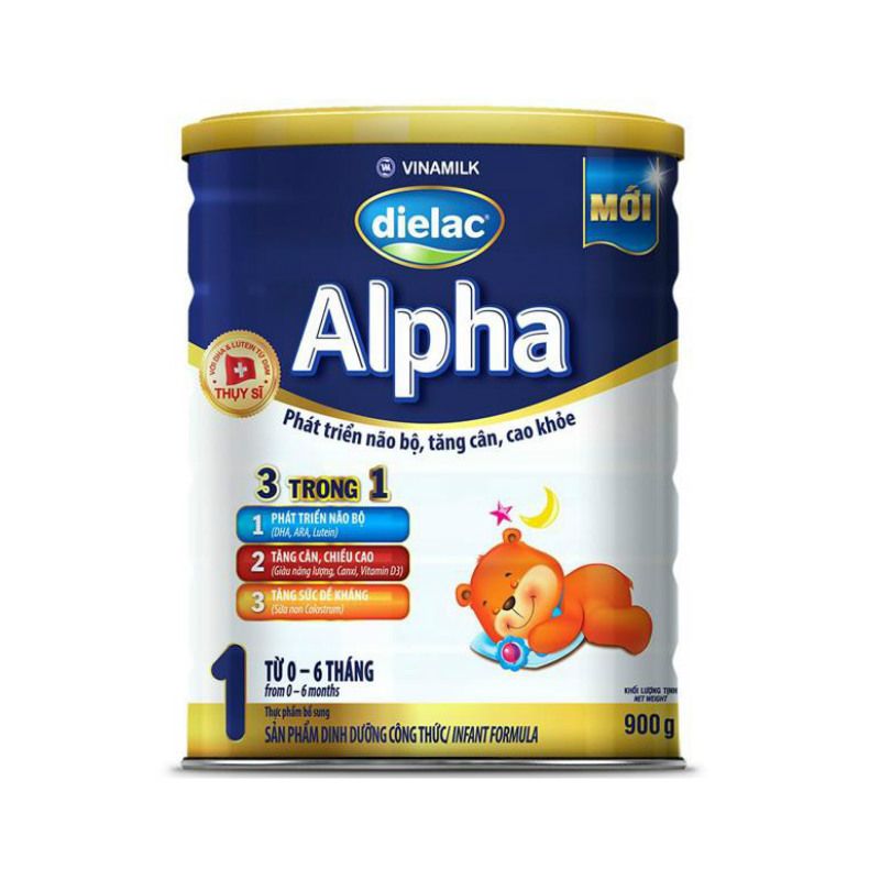 Dielac Alpha 분유 1단계 900G (0-6개월)