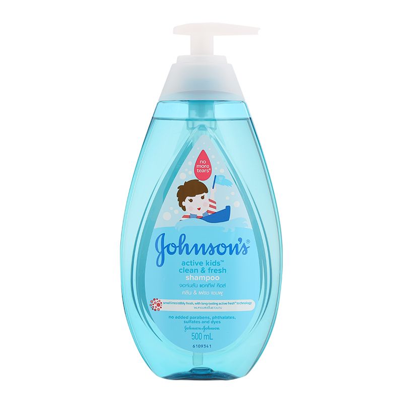 Johnson＇s Baby 액티브 키즈 클린 앤드 프레시 샴푸 500ML (Johnson＇s Baby 바디워시 200ML 증정)