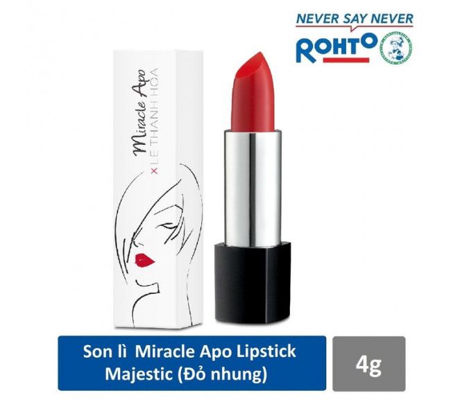 Miracle Apo Majestic 매트 립스틱 4G - 레드