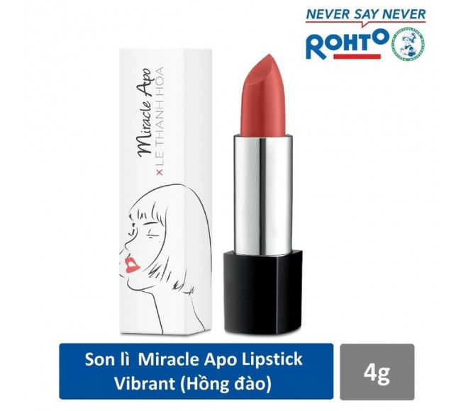 Miracle Apo Vibrant 매트 립스틱 4G - 피치 핑크