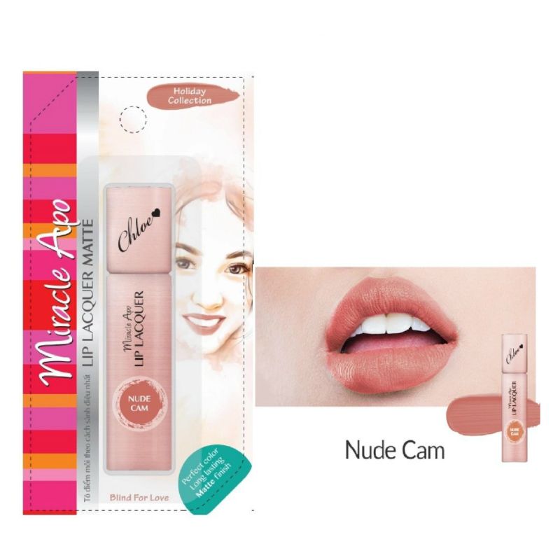 Miracle Apo 매트 립 래커 3ML - 누드 오렌지