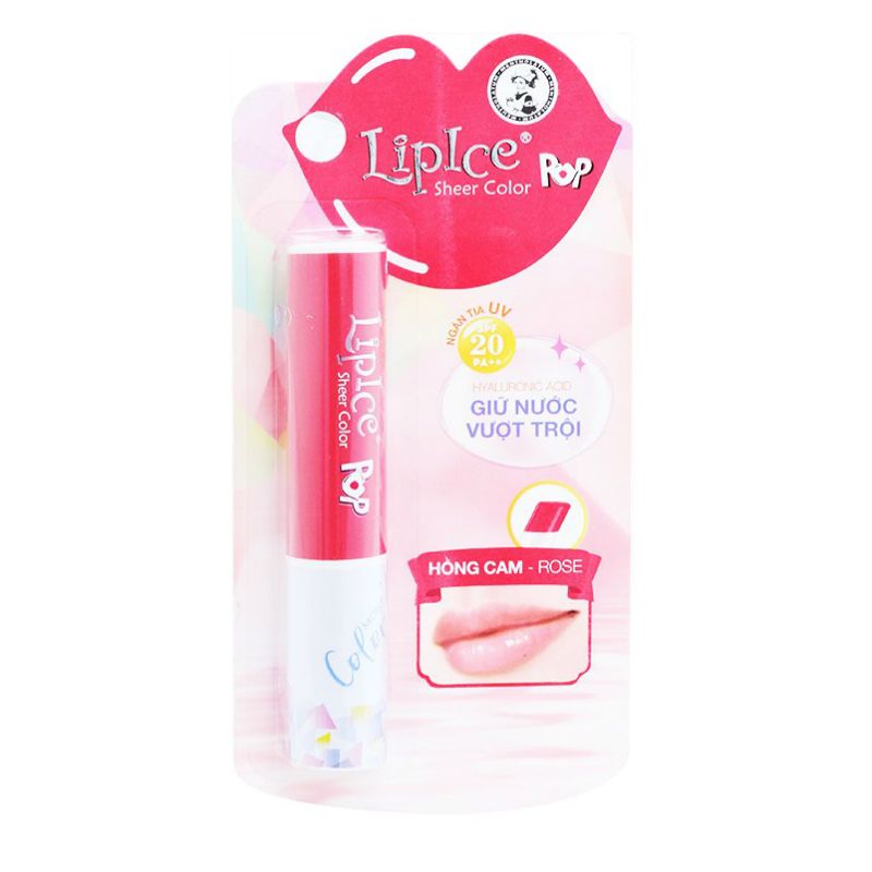 Lip Ice Sheer Color Pop 립밤 2.4G - 로즈