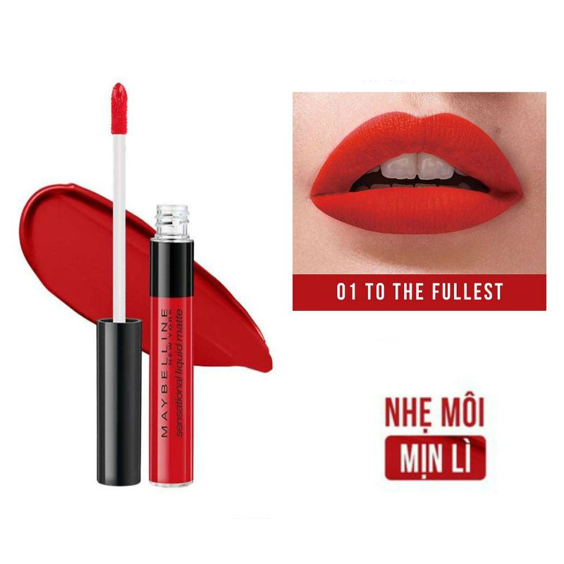 Maybelline New York Sensational Liquid Matte 립틴트 7ml.#01