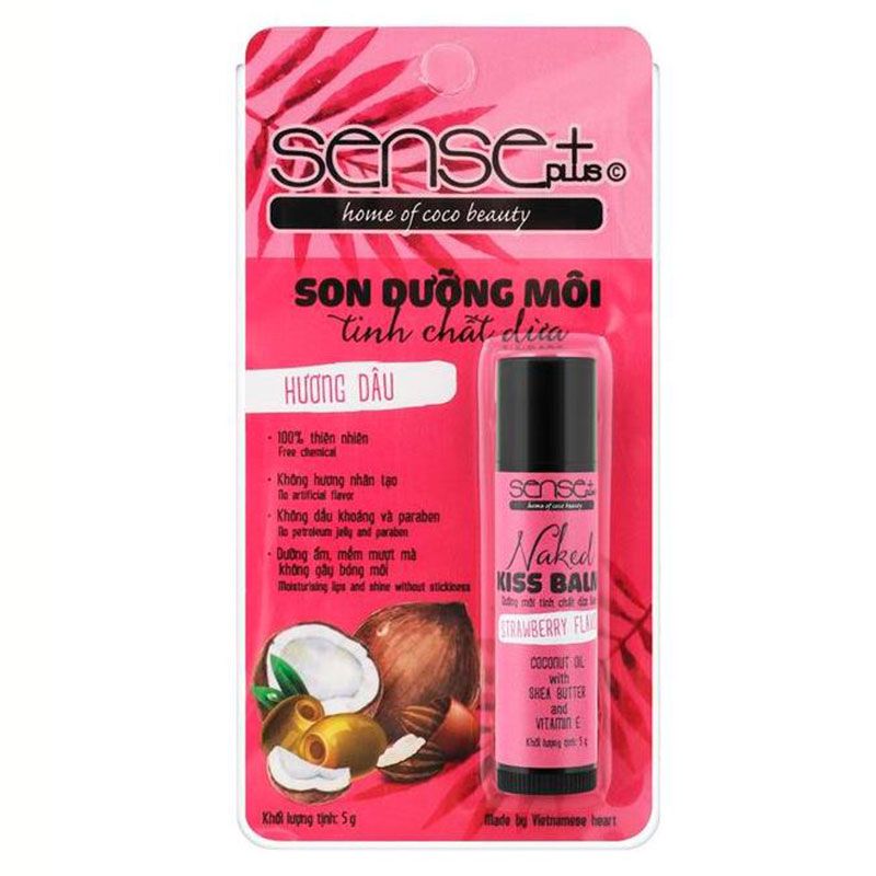 Sense+ 코코넛 립밤 딸기향 5G