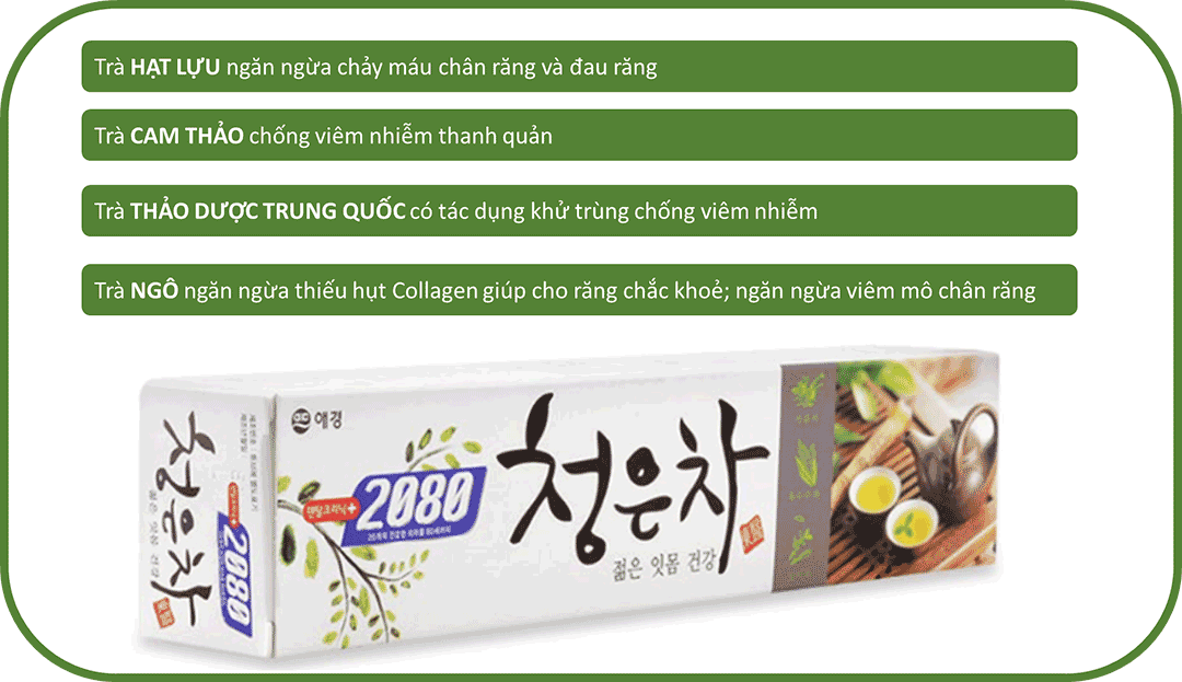 2080 청은차 치약 160G