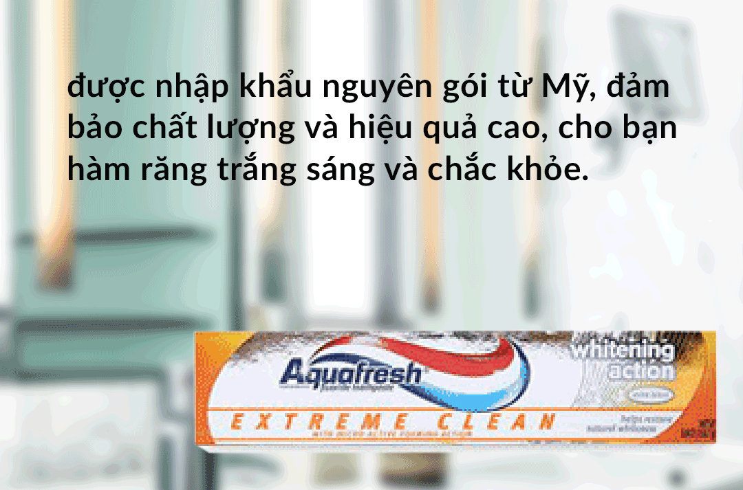 Aquafresh Extreme Clean Whitening Action 치약 158.7G