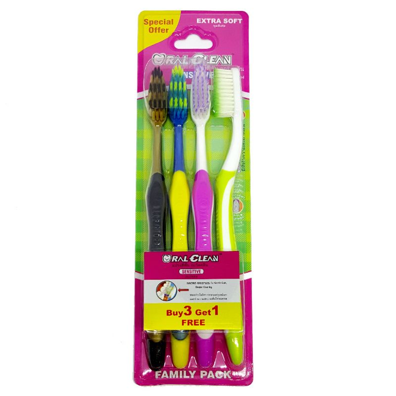 BCDR ORAL CLEAN SENSITIVE SOFT 3+1