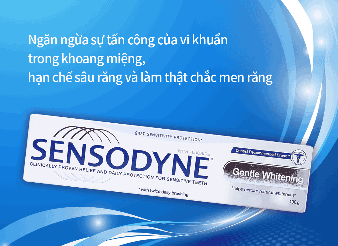 Sensodyne 젠틀 화이트닝 치약 100G
