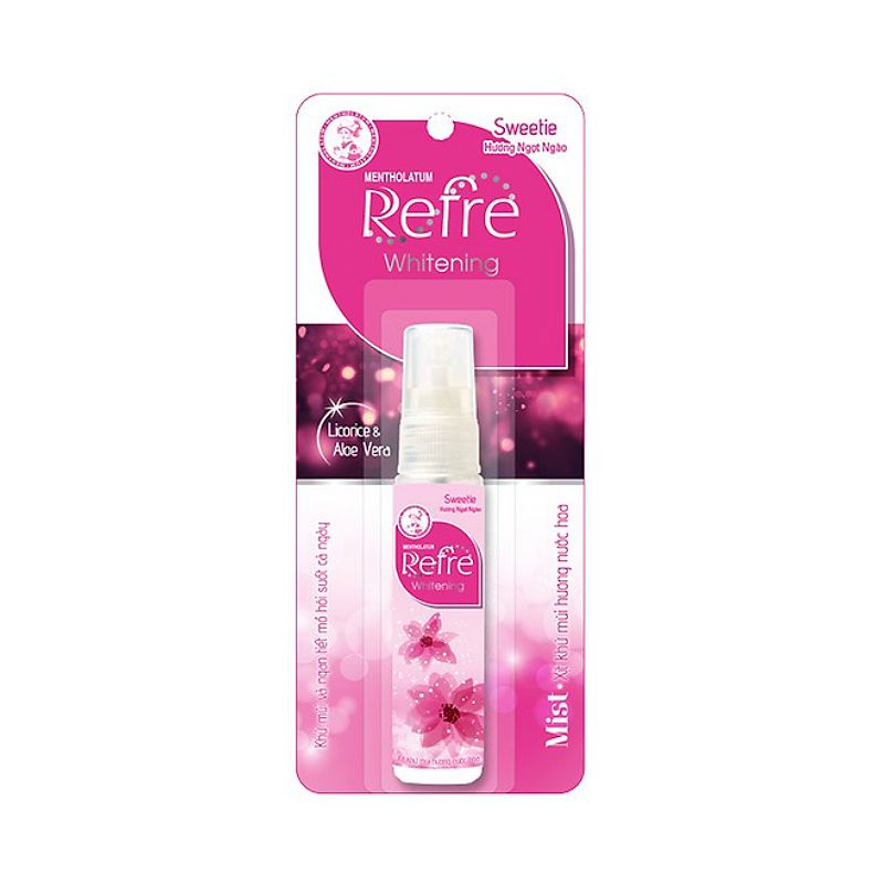 Refre 화이트닝 스위티 데오드란트 스프레이 30ML