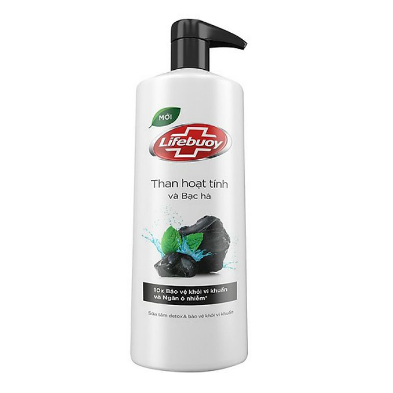 Lifebuoy 활성탄 & 민트 바디워시 850G (그릇 + 접시 세트 증정)