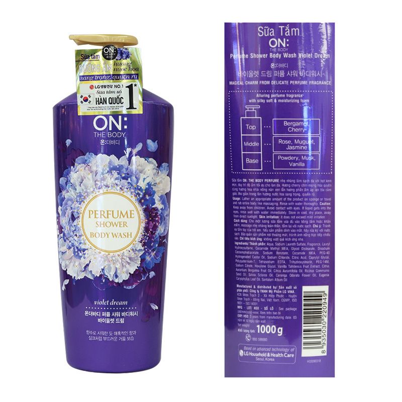 On The Body 퍼퓸 바디워시 바이올렛 드림 1KG
