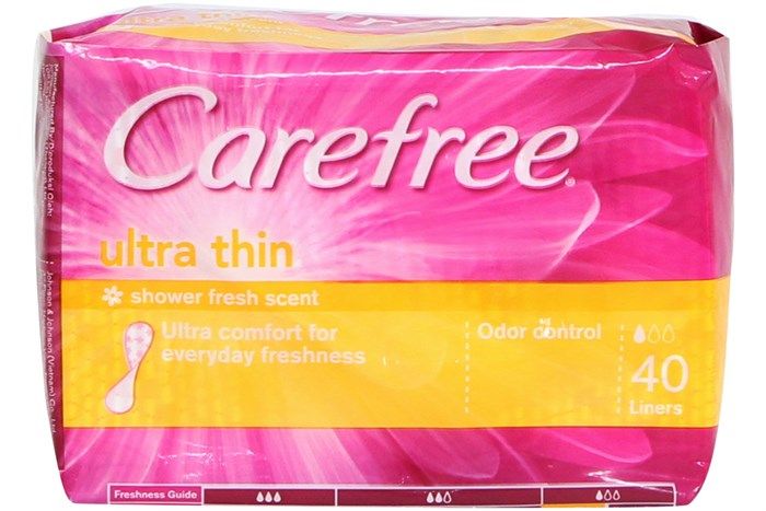 Carefree 슈퍼 슬림 생리대 (40개입)
