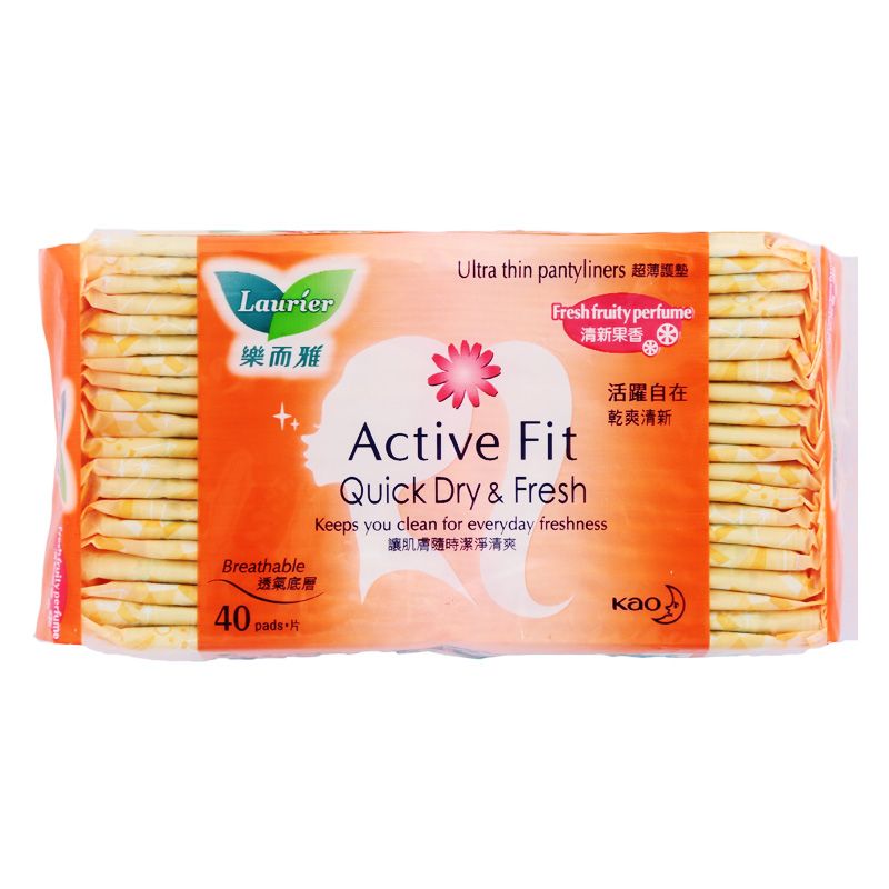Laurier Daily Active Fit 과일향 생리대 40매입