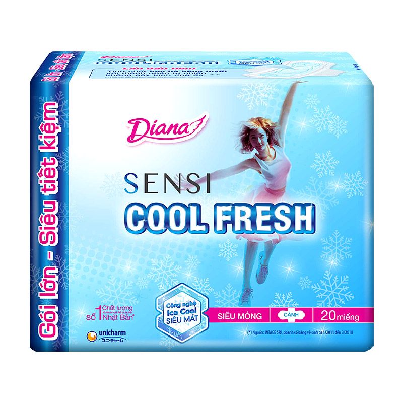 다이아나 프레시와 시원한 센시 생리대 23CM*20매
