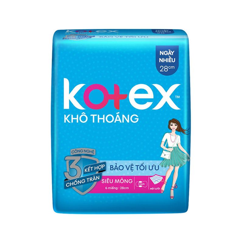 Kotex 드라이 생리대 28CM 6매