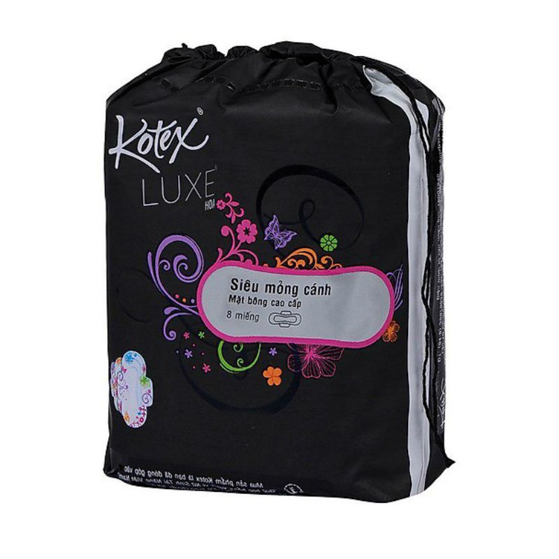 Kotex Luxe 슈퍼슬림 날개형 생리대 (8매)