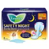 Laurier Safe Night 날개형 나이트 생리대 40CM (8매) (나이트 생리대 2매 증정)