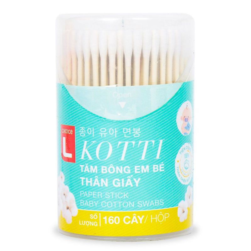 종이 유아 면봉 160개