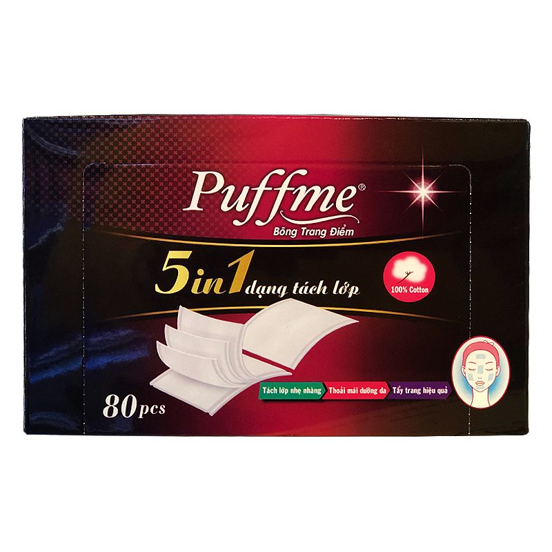 PUFFME 5 in 1 화장솜 80매입