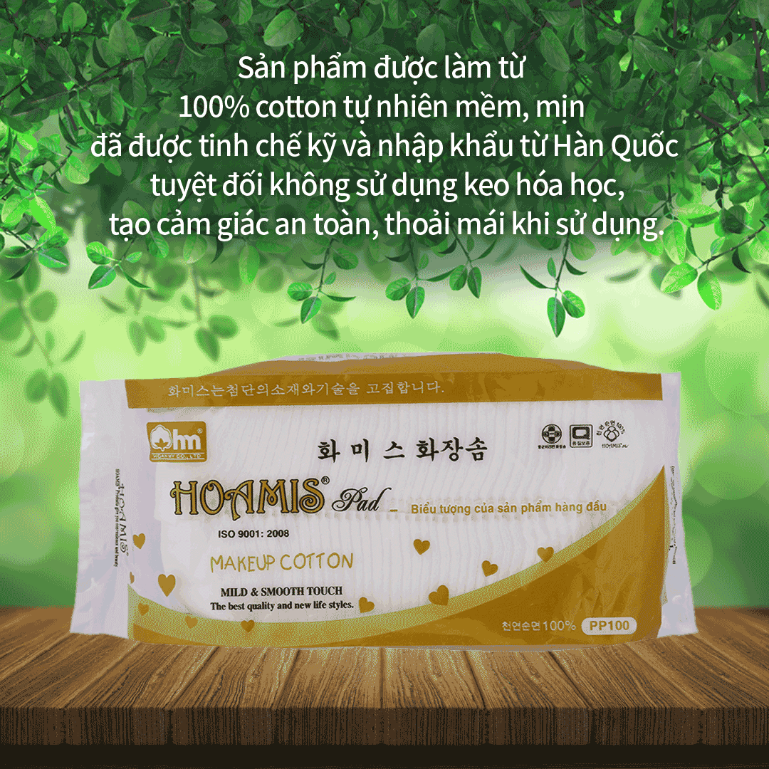 Korea PP 100 Hoamis 프리미엄 화장솜
