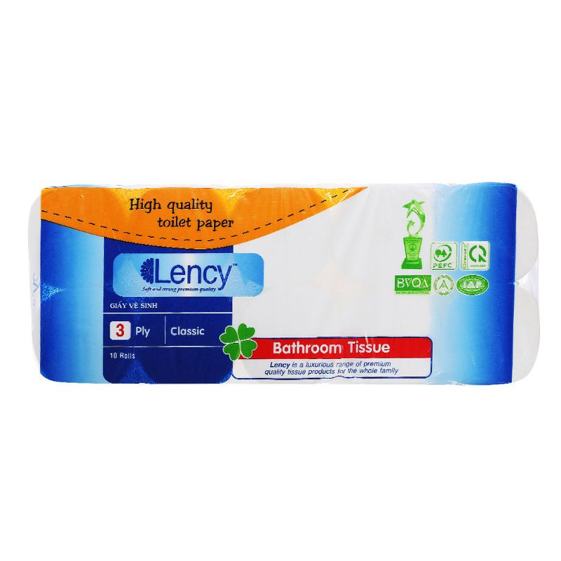 Lency 휴지심 없는 화장지 10롤