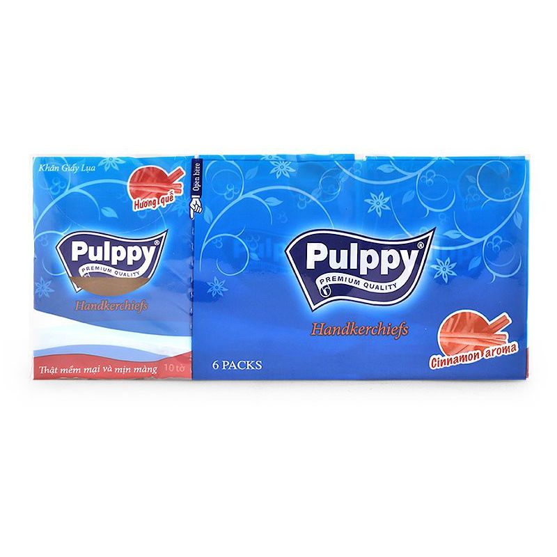Pulppy Compact Classic-포켓대용티슈 (6개입) (계피향)