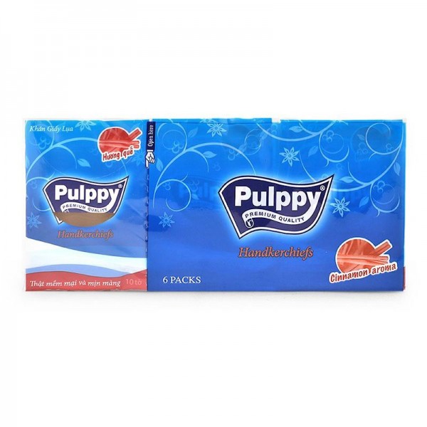 Pulppy Compact Classic-포켓대용티슈 (6개입) (계피향)