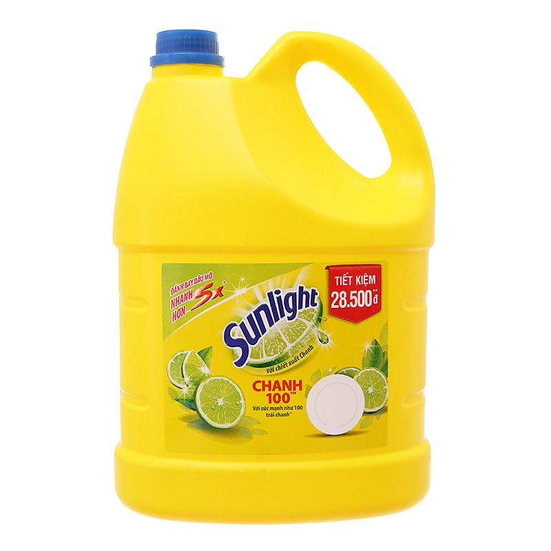 Sunlight 주방세제 레몬향 3.8KG (2병 구매시 설탕 0.5KG 증정)