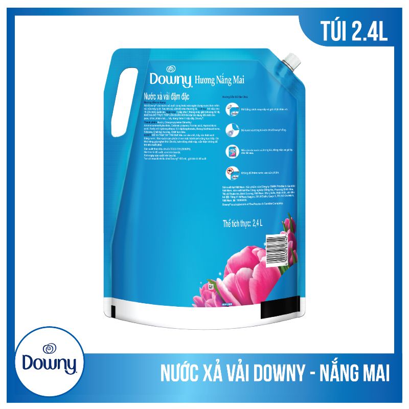 Downy 선라이즈 프레쉬 섬유유연제 2.4L (리필팩)