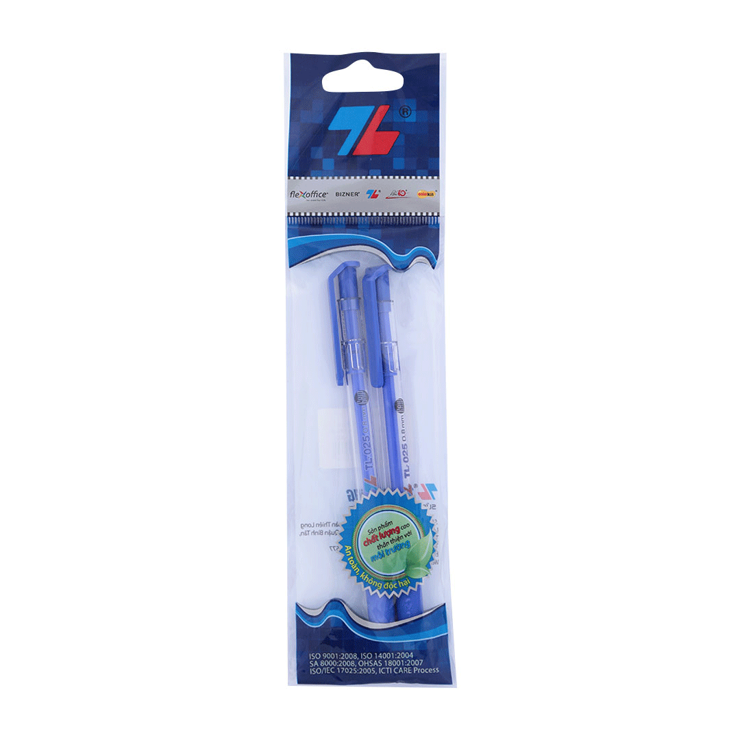 Vỉ 2 BÚT BI TL025