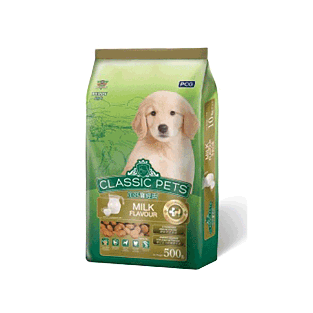 CLASSIC PUPPY 강아지 사료(우유 맛)500G