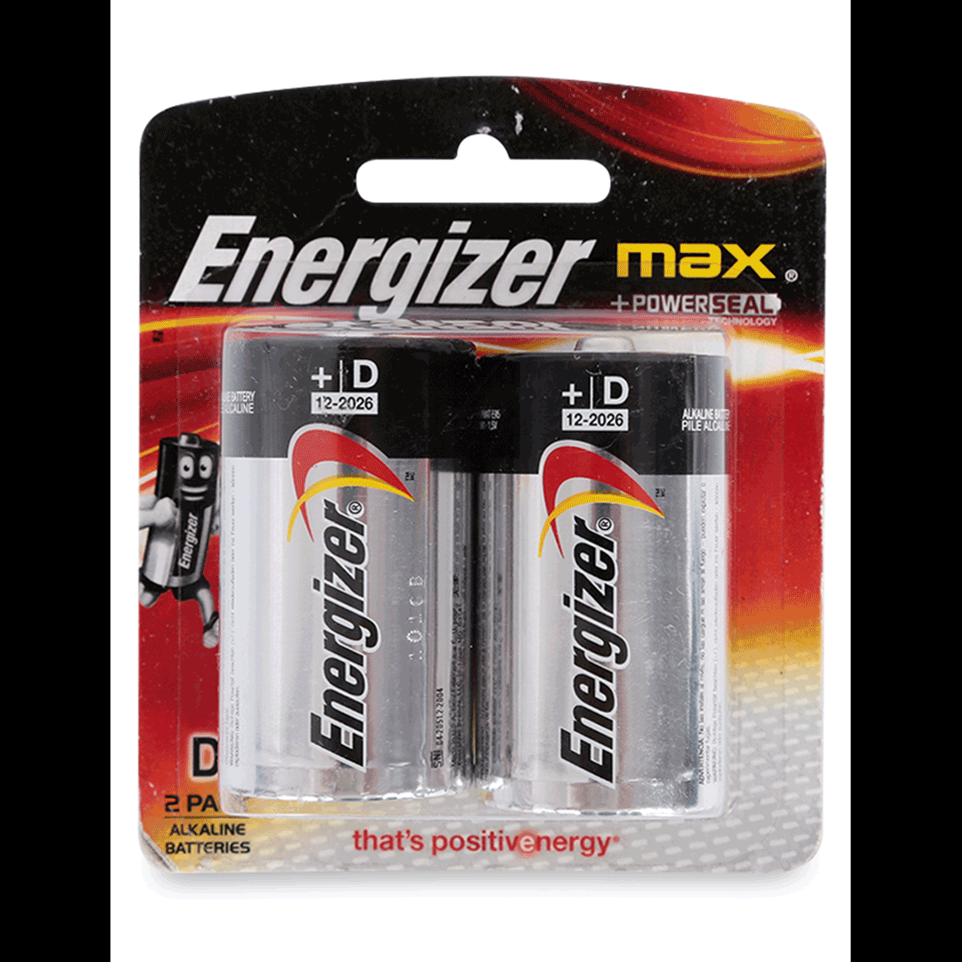 Energizer Max D 큰 건전지(1.5V)