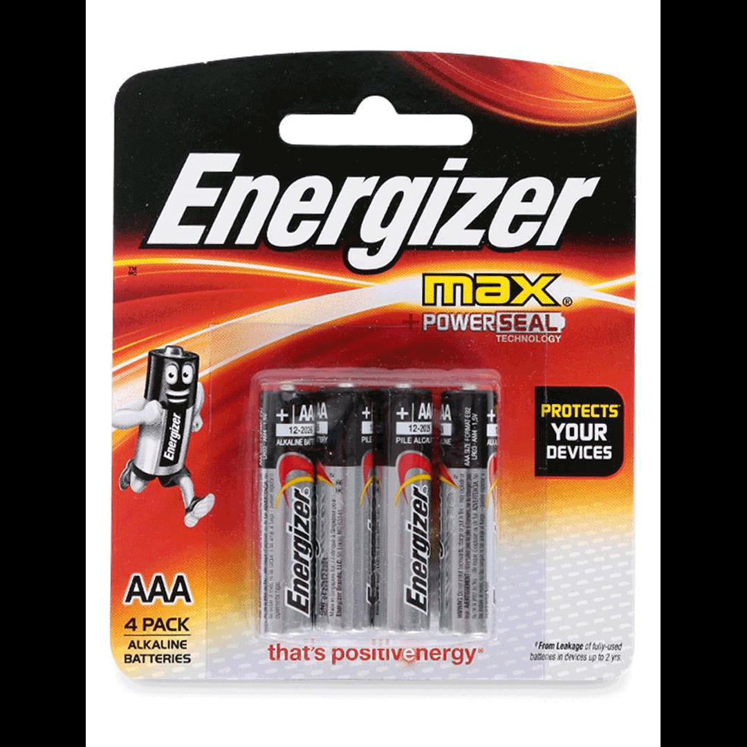 (핫) Energizer Max AAA 건전지 (4개입)