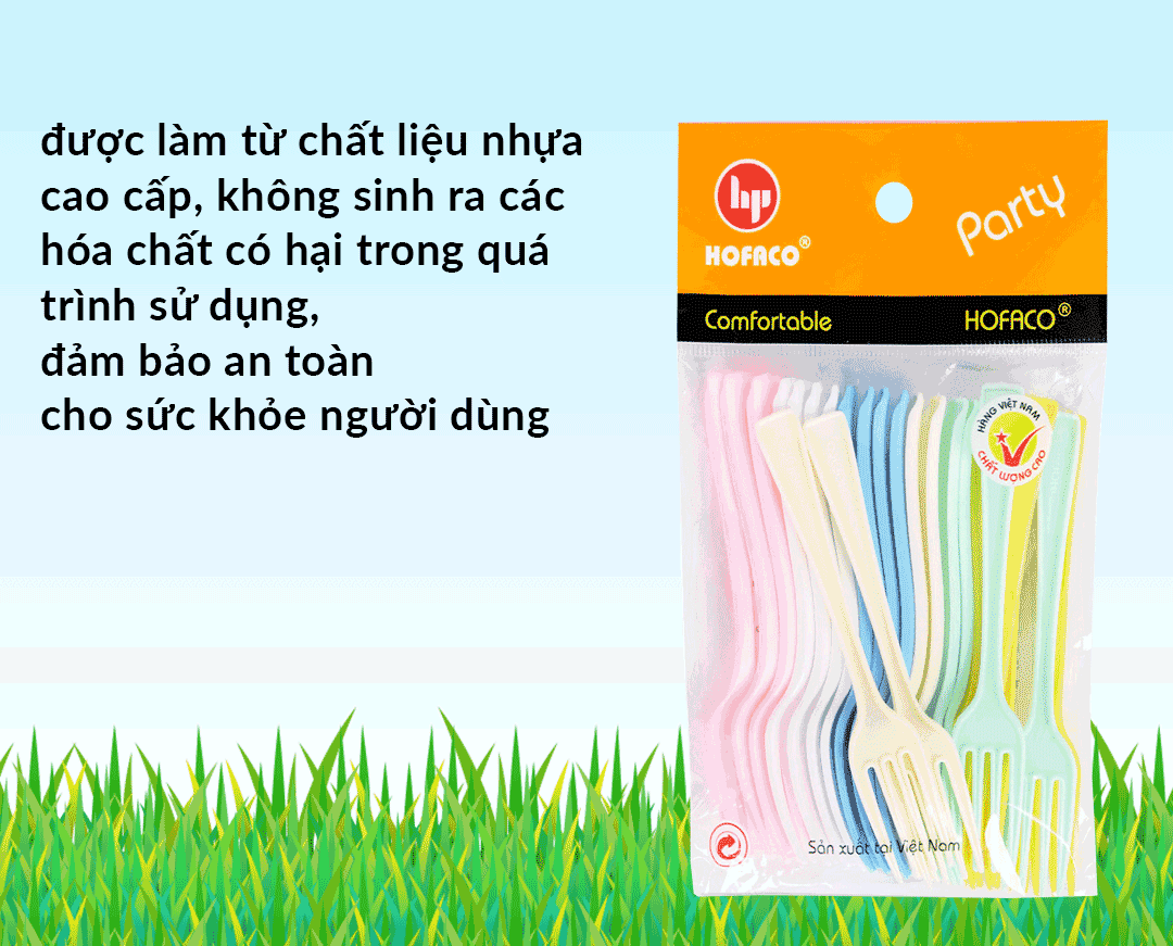 HPB46 HOFACO 플라스틱 포크 24개