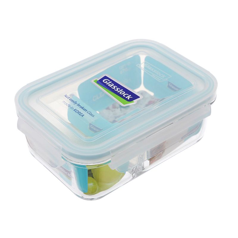 Glass Lock 칸칸이 직사각 670ML