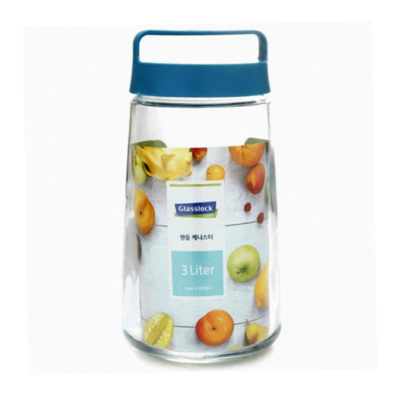 Glasslock 핸들 캐니스터 3000ML (랜덤배송)
