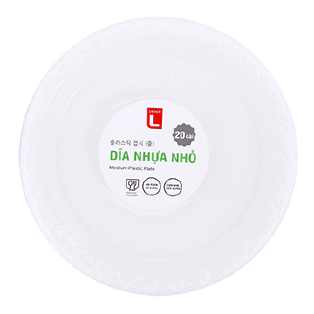 작은 플라스틱 접시 7 IN