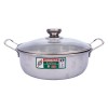 유리뚜껑 스테인리스 냄비 24CM