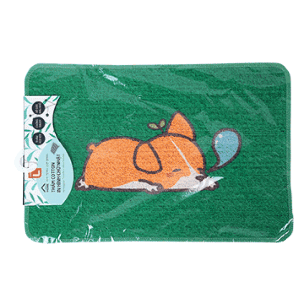 그린 직사각형 코튼 양탄자 (40x60CM)