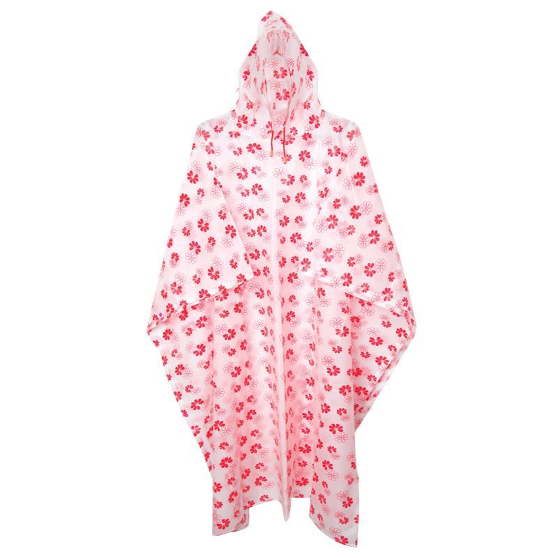 꽃무늬 EVA 우비