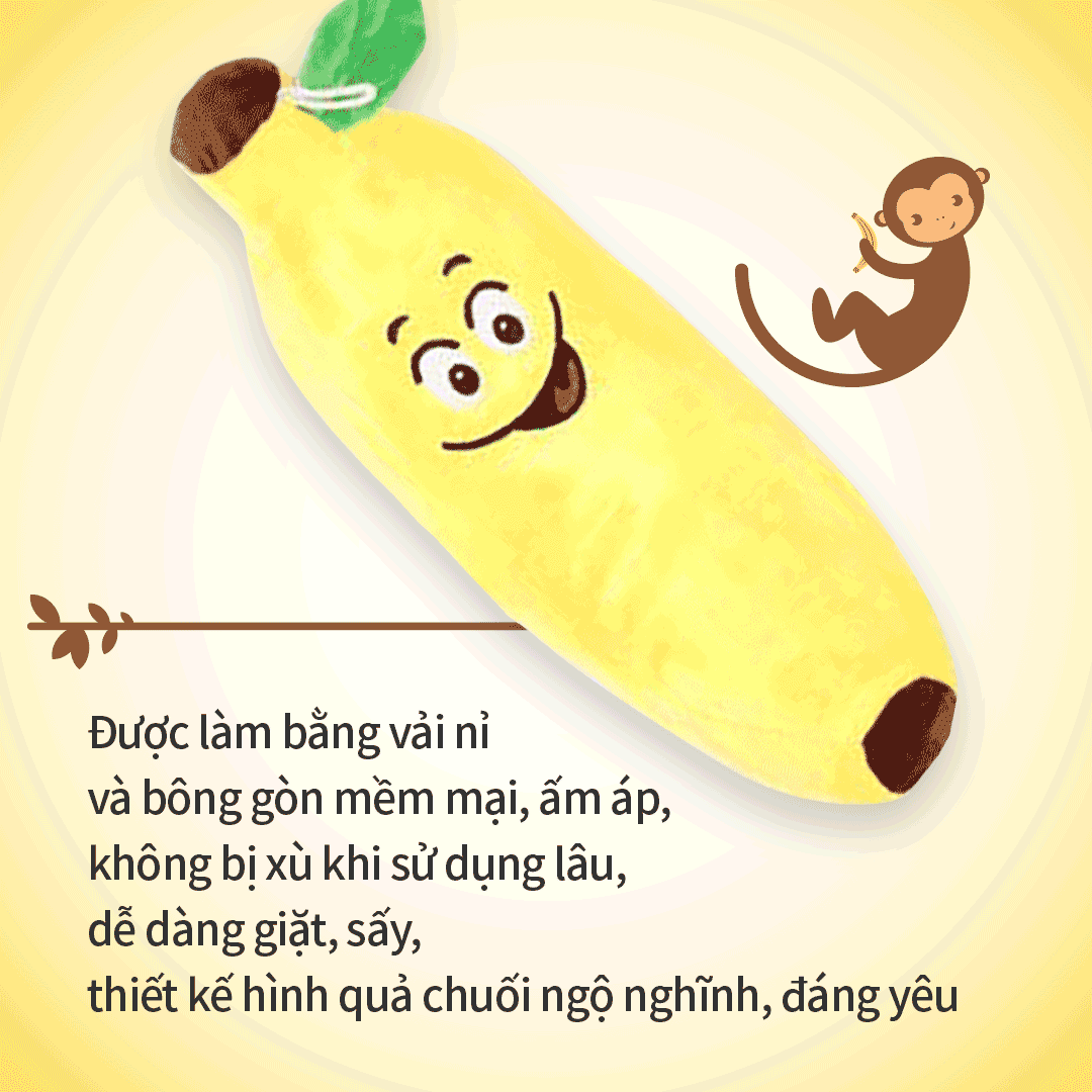 탄닷 (Thành Đạt) 미니바나나 모양 베게