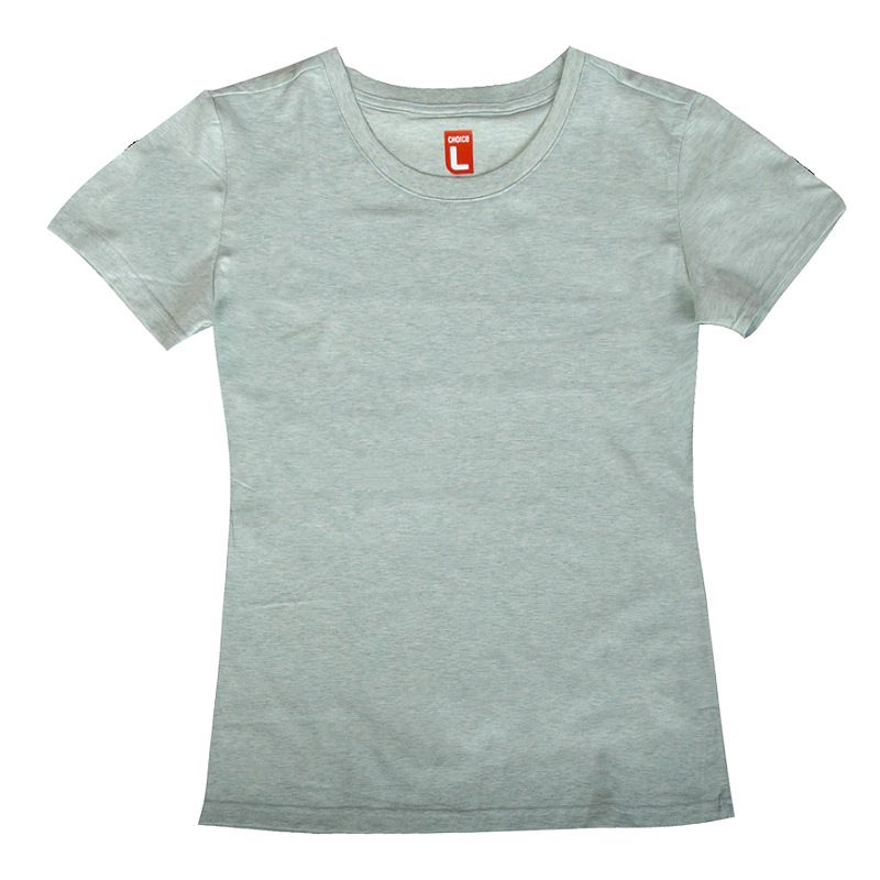 멜랑즈 여성 티셔츠 에메랄드색 사이즈 L